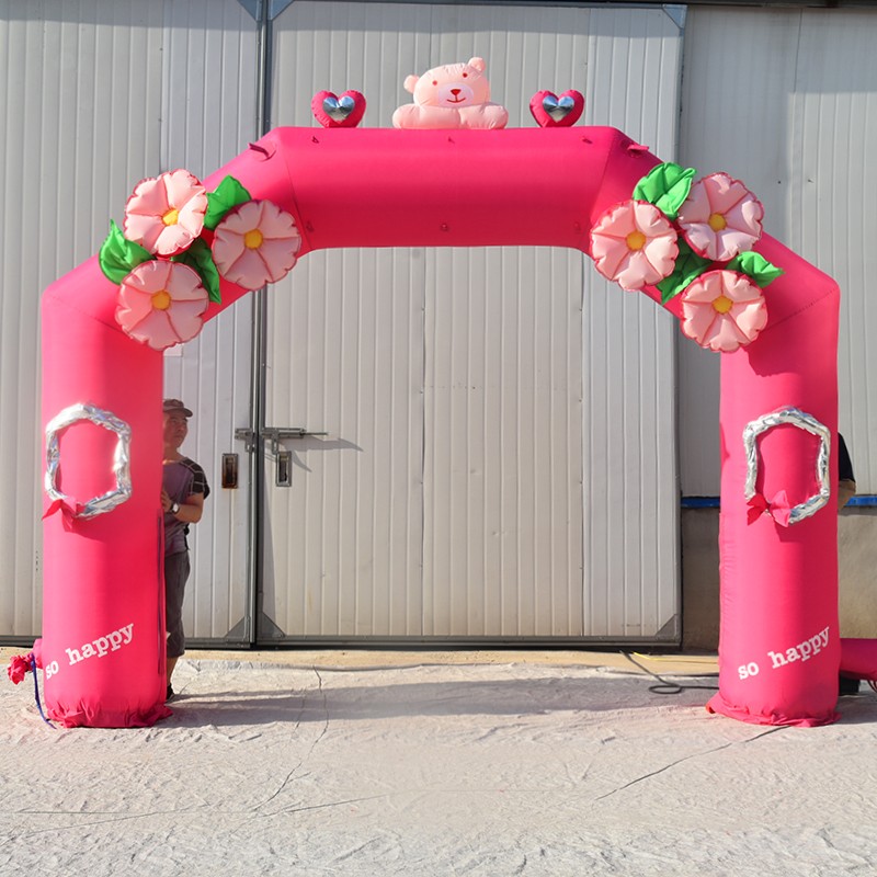 安顺粉色婚礼拱门